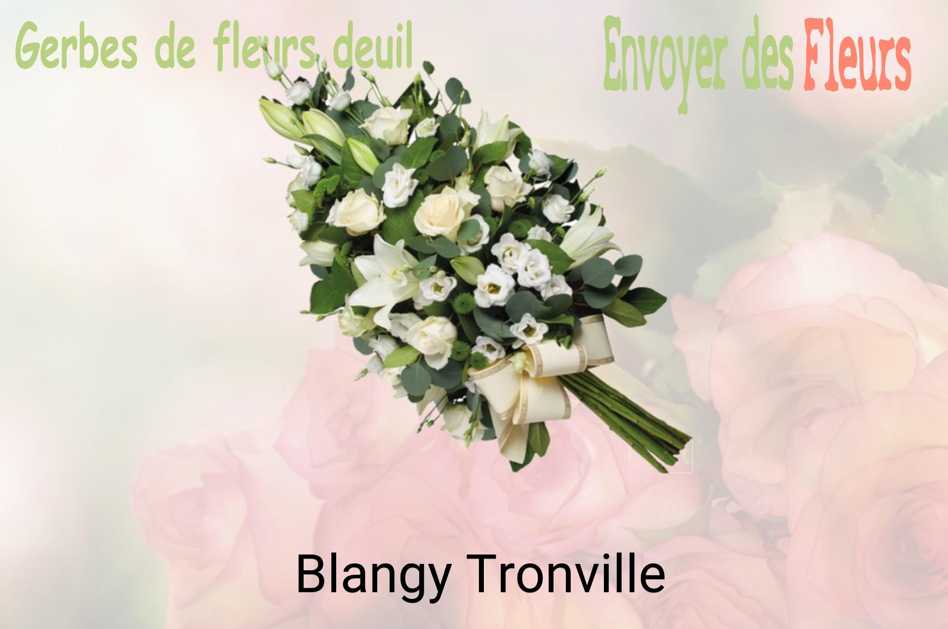 Gerbe de fleurs de deuil livrée à Blangy-Tronville